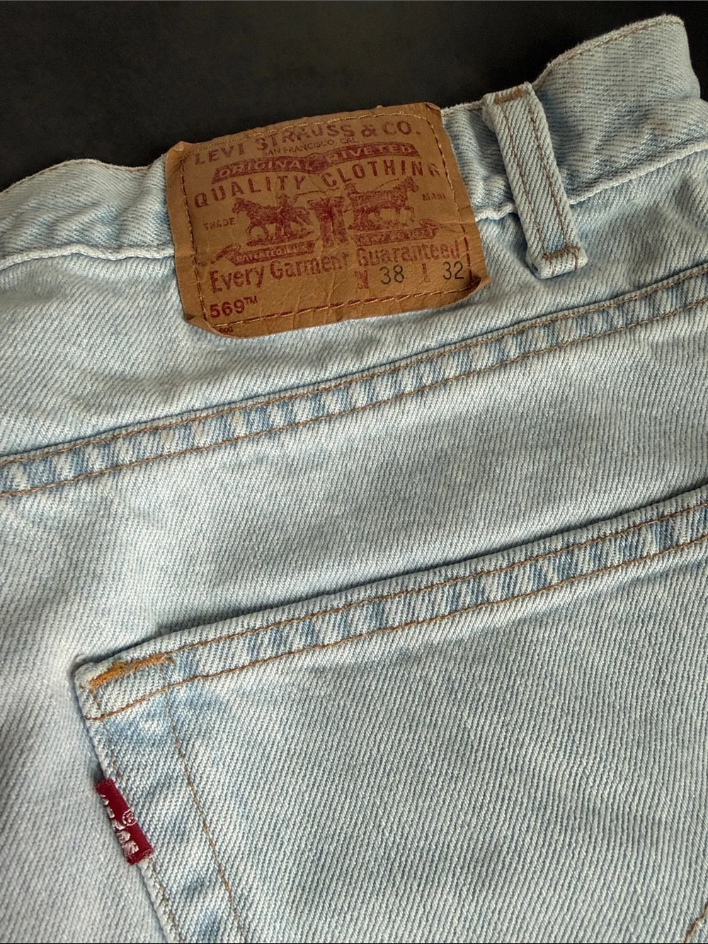 Levi's 569 Light Wash Relaxed Straight Men’s Jeans